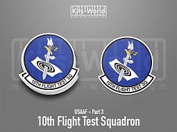 Kitsworld SAV Sticker - USAAF - 10th Flight Test Squadron 